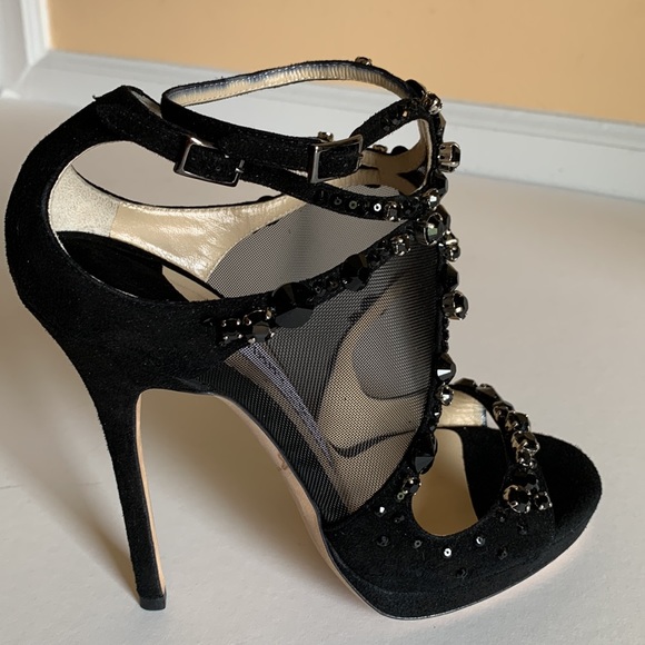 Super Rare Jimmy Choo Viola Crystals Sandals - Picture 8 of 16